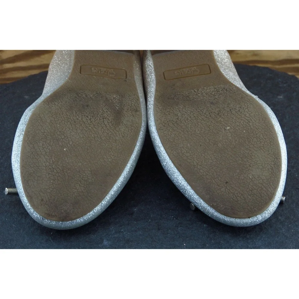 Circus by Sam Edelman Youth Girls Shoes Size 3 M Silver Ballet‎ Flats Synthetic